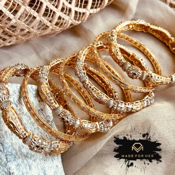 Abila Polki Goldplated Bangle