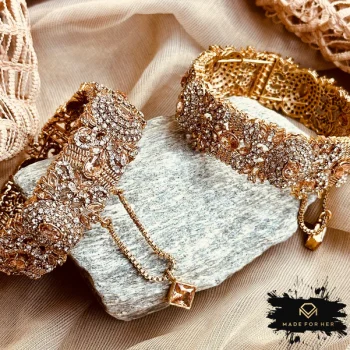 fine link gold bracelet